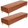 Kit 02 Puffs Decorativo Sala de Estar Bali W01 Pés Palito 170x60cm Couríssimo Camel - Lyam Decor