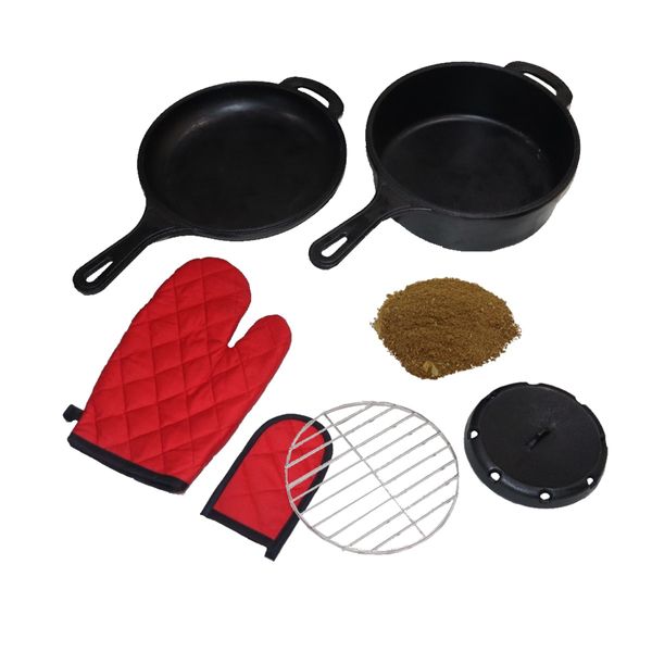 Panela Defumação Frigideira Multiuso em Ferro Serragem 25cm