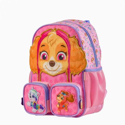Mochila Escolar Infantil Patrulha Canina Skye Baby Rosa U / Rosa claro