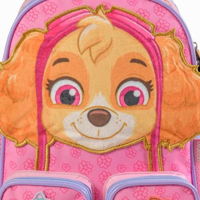 Mochila Escolar Infantil Patrulha Canina Skye Baby Rosa U / Rosa claro