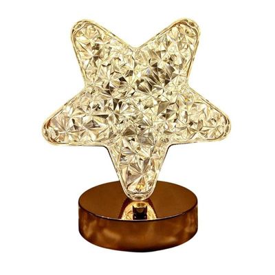 Mini Luminária LED de Mesa USB Estrela Touch 03 Modos de Luz