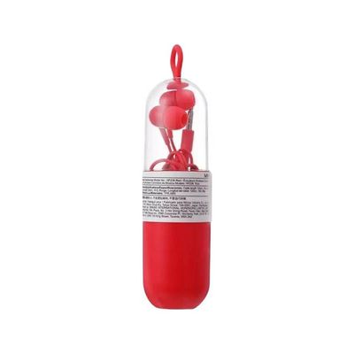 Fone de Ouvido Vermelha Confortável c/Fio Estojo Conector P2