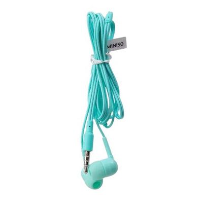 Fone de Ouvido Verde Confortável com Fio Estojo Conector P2