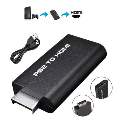 Conversor Adaptador PS2 to HDMI Áudio Vídeo Exibição