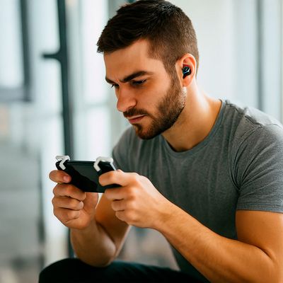 Fone Bluetooth Intra Auricular TWS Touch Redução de Ruído Cor:Preto