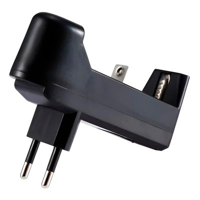 “Carregador Universal de Pilhas e Baterias Recarregáveis Bivolt – Seguro e Versátil | Preto