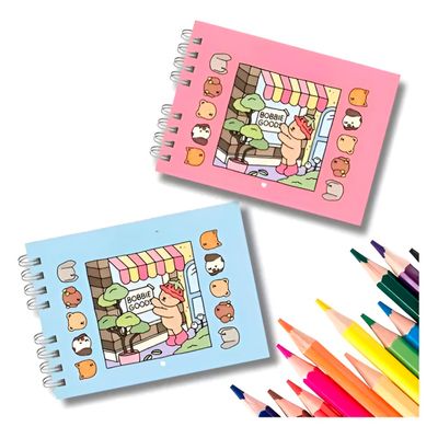 Livrinho para Colorir Bobbie Goods Capa Dura Diversão Pintura Cor:Rosa