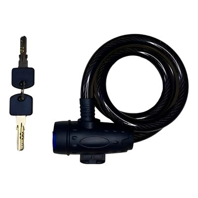 Cadeado Trava Antifurto para Bicicleta – Corrente Flexível em Aço 1,50m com Chaves