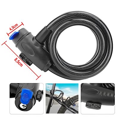 Cadeado Trava Antifurto para Bicicleta – Corrente Flexível em Aço 1,50m com Chaves