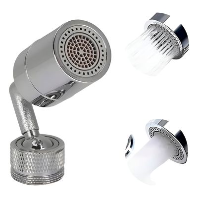 Torneira Arejador Bico Extensor Giratório Adaptador articulado 360° para Torneira – Jato Duplo e Economia