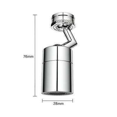Torneira Arejador Bico Extensor Giratório Adaptador articulado 360° para Torneira – Jato Duplo e Economia
