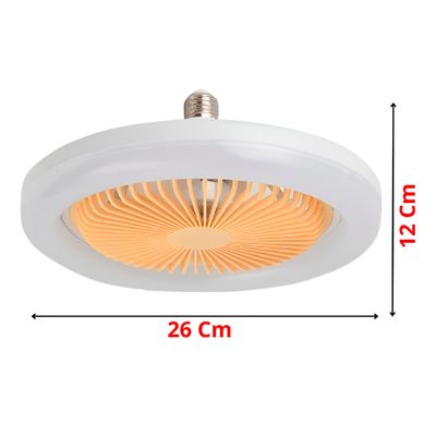 Luminária Ventilador de Teto Luz LED Quarto Sala Iluminação - Silencioso, Moderno e Elegante