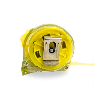 Trena Métrica Manual com Trava Acrílico Transparente 3m - Gancho Magnético e Alta Durabilidade