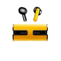 Fone Intra Auricular Ouvido Sem Fio Bluetooth Earbuds Cor:Amarelo