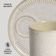 Conjunto de Canecas e Pires Coup Stoneware 330ml 4 Peças Porto Brasil Off White