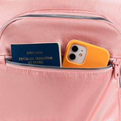 Mochila Feminina Perolada Rosa U / Rosa