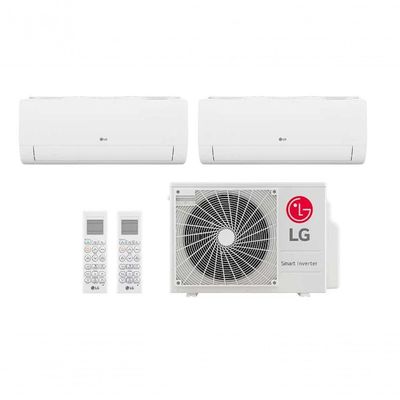 Ar Condicionado Multi Split Inverter 2 Ambientes (Hiwall 1X 9.000BTUS, 1X18.000BTUS) Quente/Frio WiFi Integrado 220V