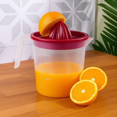 Espremedor Limao Laranja Manual Jarra Suco De Frutas Dosador Portatil 1,2l Alca Suqueira Agua Bebidas