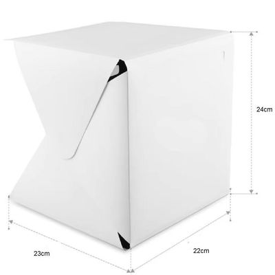 Mini Estúdio Fotográfico Led Portátil Cabine Fotografia E-commerce Iluminação 2 Fundos Box Completo Tenda Fotográfica Us