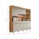 Cozinha Compacta Realeza 100% MDF 6 Portas 3 Gavetas Carvalho e Greige