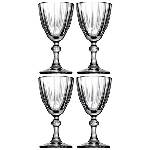 Conjunto de Taças Diamond Vidro 50ml 04 Peças Pasabahce Transparente