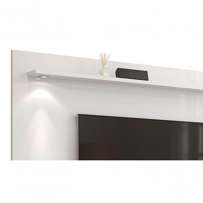 Rack Com Painel Aspen 2.2 Branco - Moveisaqui