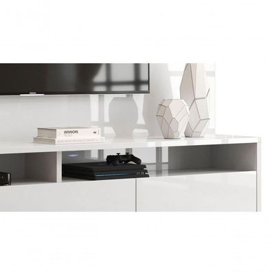 Rack Com Painel Aspen 2.2 Branco - Moveisaqui