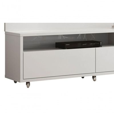 Rack Com Painel Aspen 2.2 Branco - Moveisaqui