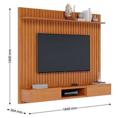 Painel Para Tv Home Suspenso Ripado Ambiente Loft 1.8 Nature - Imcal