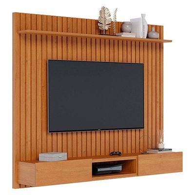 Painel Para Tv Home Suspenso Ripado Ambiente Loft 1.8 Nature - Imcal