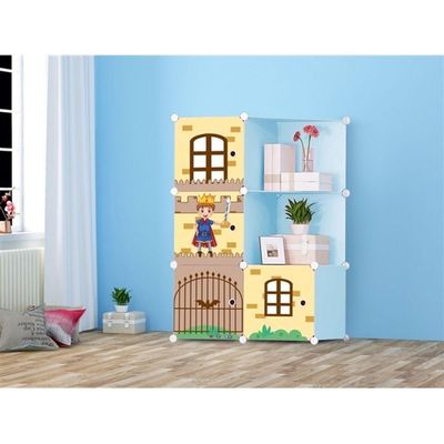 Organizador De Brinquedos E Roupas Guarda Roupa Infantil Estante Sapateira Armario 6 Modulos