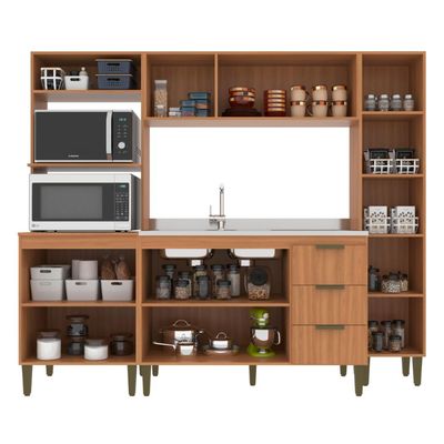 Cozinha Bia 4 Peças Freijo Off White J Carvalho
