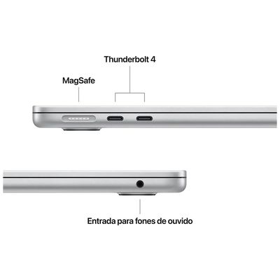 MacBook Air 13" Apple M4 (16GB RAM 512GB SSD) Prateado
