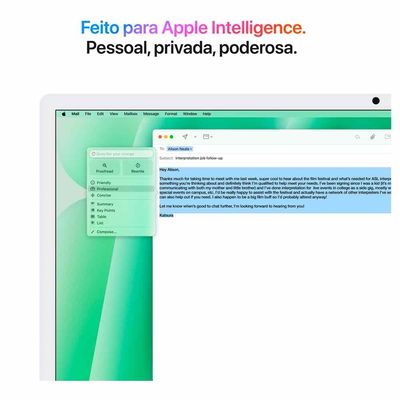 iMac 24", Tela Retina 4.5K Apple, Processador M4, (16GB RAM, SSD de 256GB) - Verde