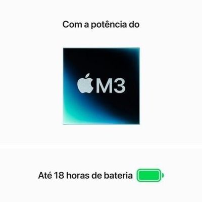 MacBook Air Apple 13", M3, CPU de 8 Núcleos, GPU de 8 Núcleos, 8GB RAM, SSD 256GB, Estelar