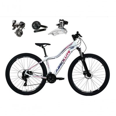 Bicicleta Aro 29 Absolute Hera Câmbios Shimano Altus 24v Alumínio Freio Hidráulico Garfo C-trava branco Tam: 15