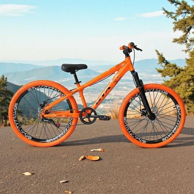Bicicleta Aro 26 Gta Rebel Freeride Single Cubo K7 Barulhento Freio Hidraulico Aro Vmaxx Pneu Flame Laranja