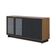 Aparador Buffet Vitoria 160cm 4 Portas De Giro - Ssx Multicoisas Cor Noce Milano/preto Fosco