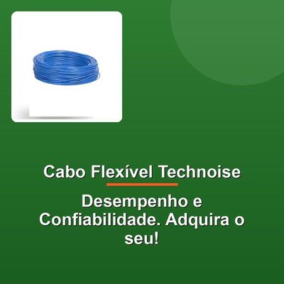 Cabo Flexível Remoto Technoise Azul 0.50mm Rolo 100m