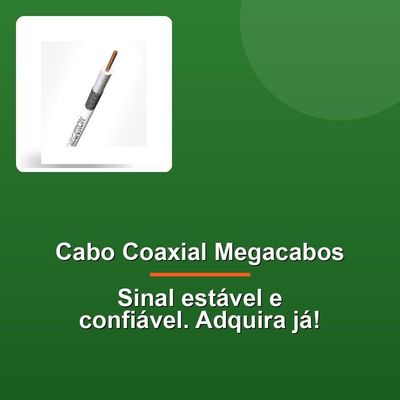 Cabo Coaxial Megacabos 100m Branco