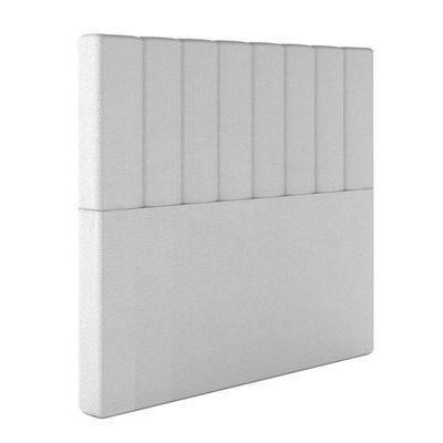 Cabeceira Estofada Queen 160 Cm Esmeralda Corino Branco