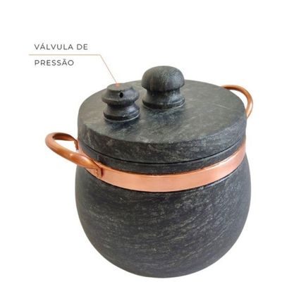 Panela De Pressão Pedra Sabão 5,0 Litros