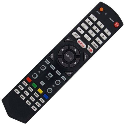 Controle Remoto Semp Toshiba com Botão Netflix Youtube