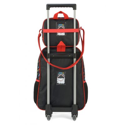 Mochila Rodas Lancheira Infantil Luxcel TeensTitans 37872 Preto