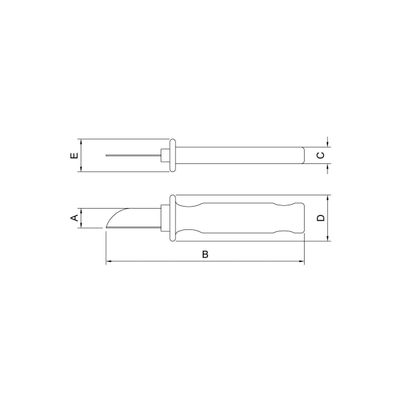 Faca Reta Desencapadora Isolada IEC 60900 7'' - Tramontina