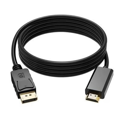 Cabo Conversor Displayport para HDMI HDTV Cabo 1.8m 1080p