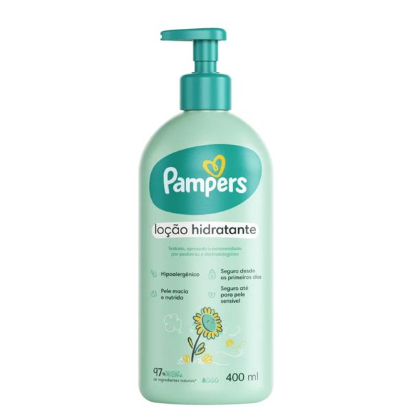 LOÇÃO HIDRATANTE CORPO BEBÊ  ÓLEO GIRASSOL - 400ML - PAMPERS