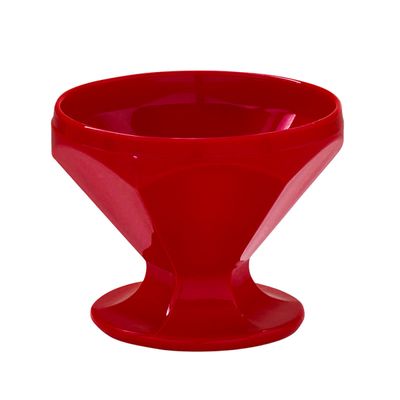 Taça de Sobremesa Caribe 150ml Vermelha em Polipropileno