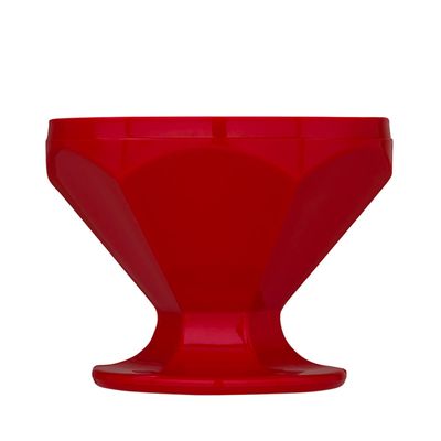 Taça de Sobremesa Caribe 150ml Vermelha em Polipropileno