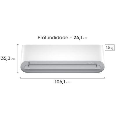 Ar-Condicionado Electrolux Split 18.000 BTUs Color Adapt Quente/Frio (UI18R/UE18R) 220V